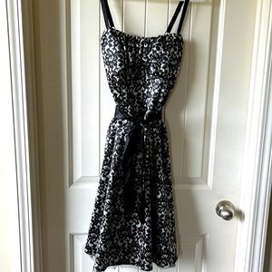 Dress barn black satin dress